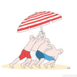 beach cartoons