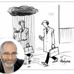 Two men and a rain cloud Caption Contest Commentary with Lawrence Wo...