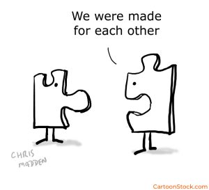 Image of puzzle pieces fitting together