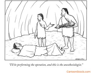 Image of prehistoric anesthesiology