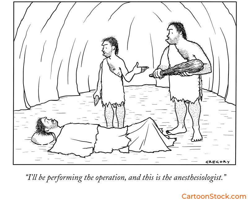 Image of prehistoric anesthesiology