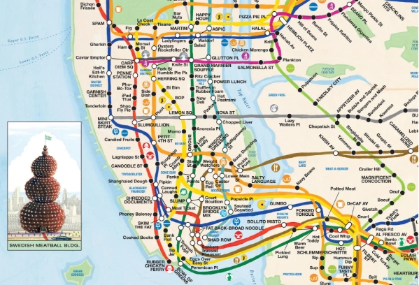New York Sub Culinary Map