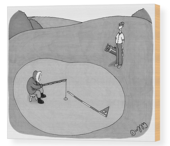Golf Wooden print for Dads