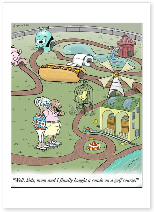 Cartoon greetings card by Genevieve Shapiro