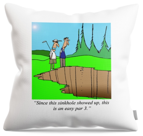 Since this sinkhole showed up, this is an easy par 3.