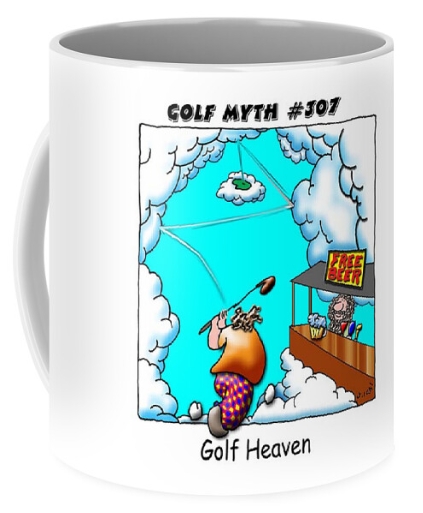 Golf Heaven mug by Joe Kohl evergreen gift golf lover