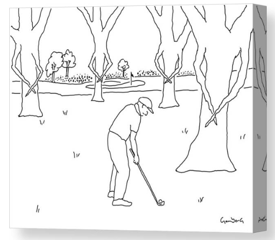 Trees On A Golf Course Protect Their Groins