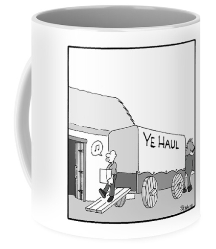Coffee mug for movers cartoon by Andy White