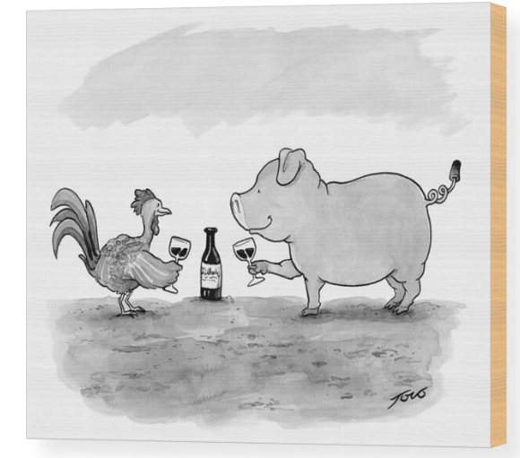 Pig with corkscrew tail